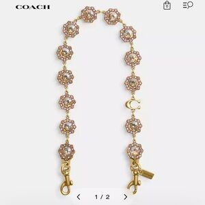 *** SOLD *** Coach Gold Floral Chain Accessory